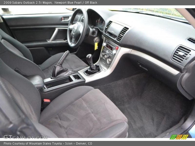 Newport Blue Pearl / Off Black 2009 Subaru Outback 2.5i Wagon