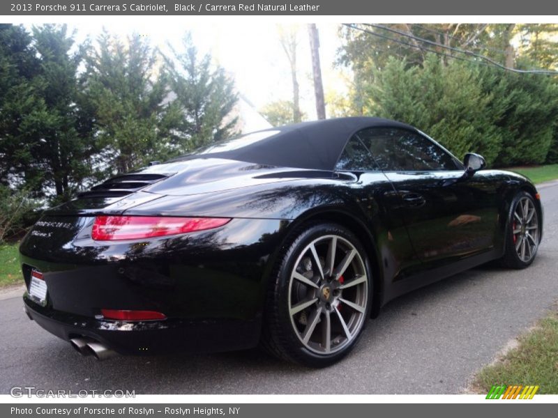 Black / Carrera Red Natural Leather 2013 Porsche 911 Carrera S Cabriolet
