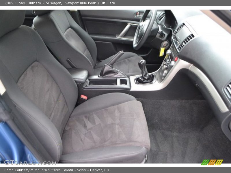 Newport Blue Pearl / Off Black 2009 Subaru Outback 2.5i Wagon