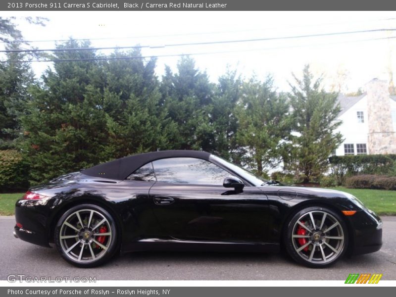 Black / Carrera Red Natural Leather 2013 Porsche 911 Carrera S Cabriolet
