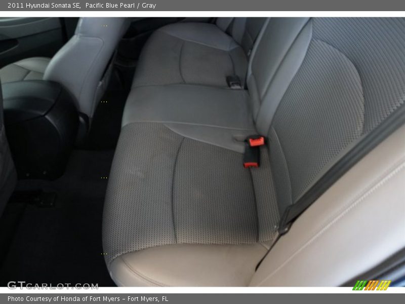 Pacific Blue Pearl / Gray 2011 Hyundai Sonata SE