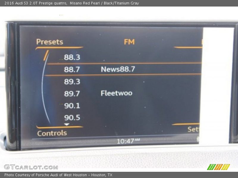 Misano Red Pearl / Black/Titanium Gray 2016 Audi S3 2.0T Prestige quattro