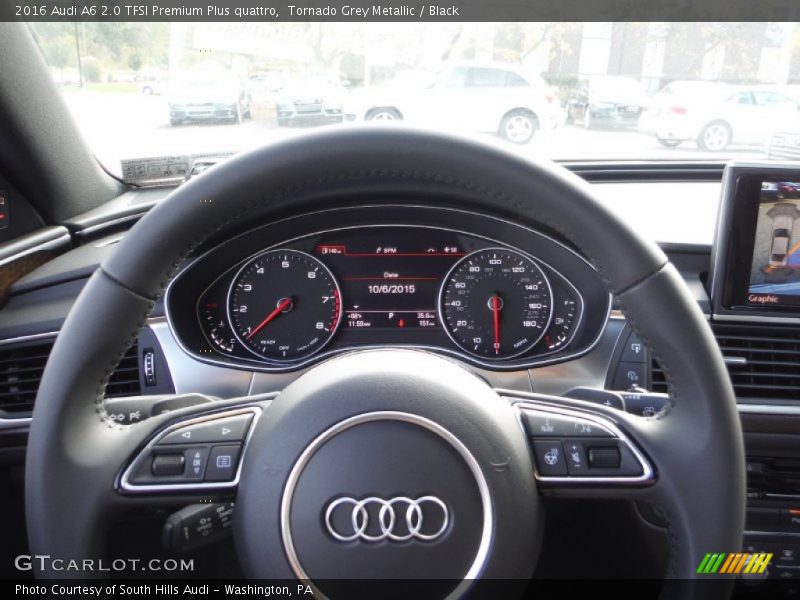 Tornado Grey Metallic / Black 2016 Audi A6 2.0 TFSI Premium Plus quattro