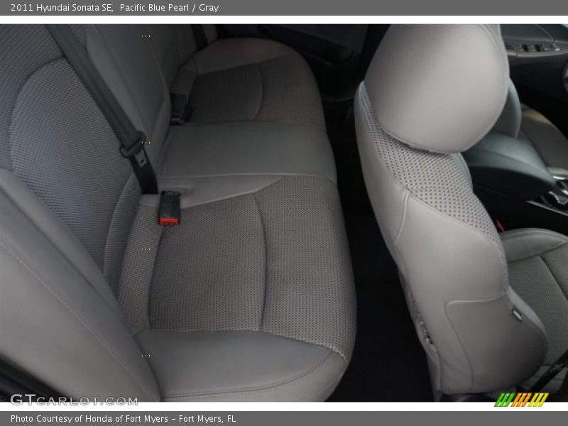 Pacific Blue Pearl / Gray 2011 Hyundai Sonata SE