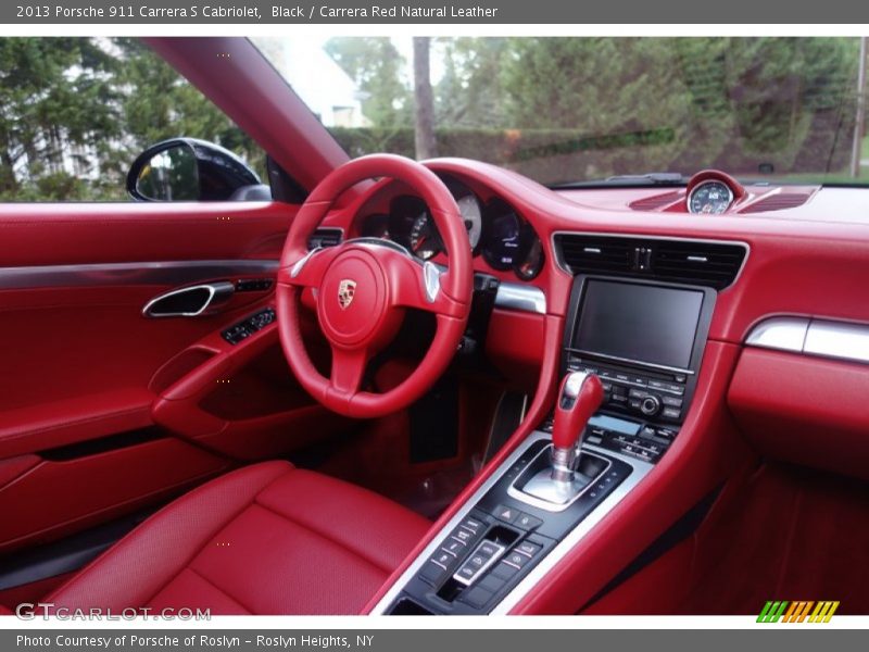 Black / Carrera Red Natural Leather 2013 Porsche 911 Carrera S Cabriolet