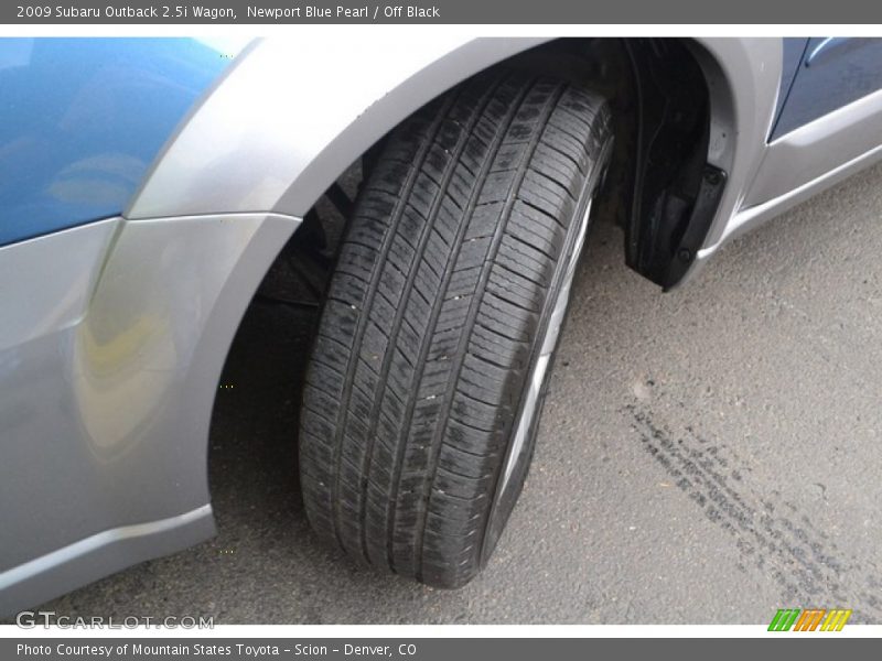 Newport Blue Pearl / Off Black 2009 Subaru Outback 2.5i Wagon