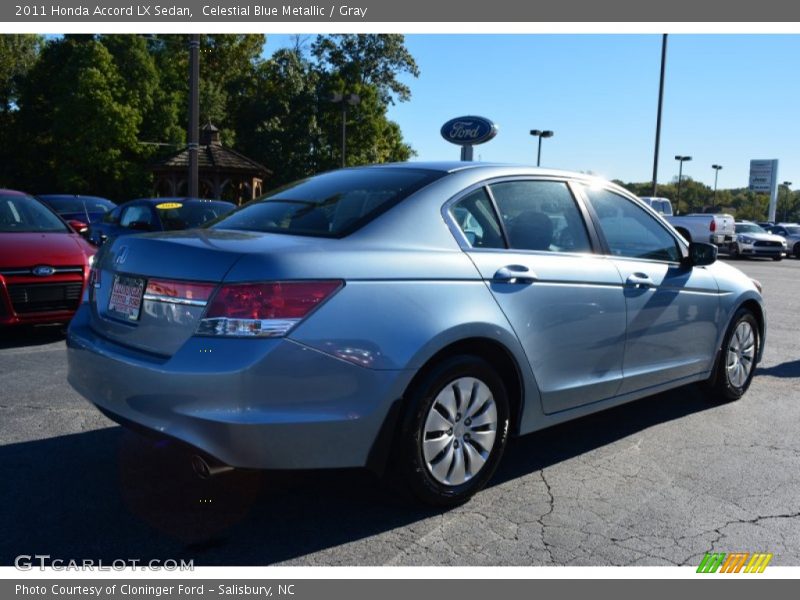 Celestial Blue Metallic / Gray 2011 Honda Accord LX Sedan