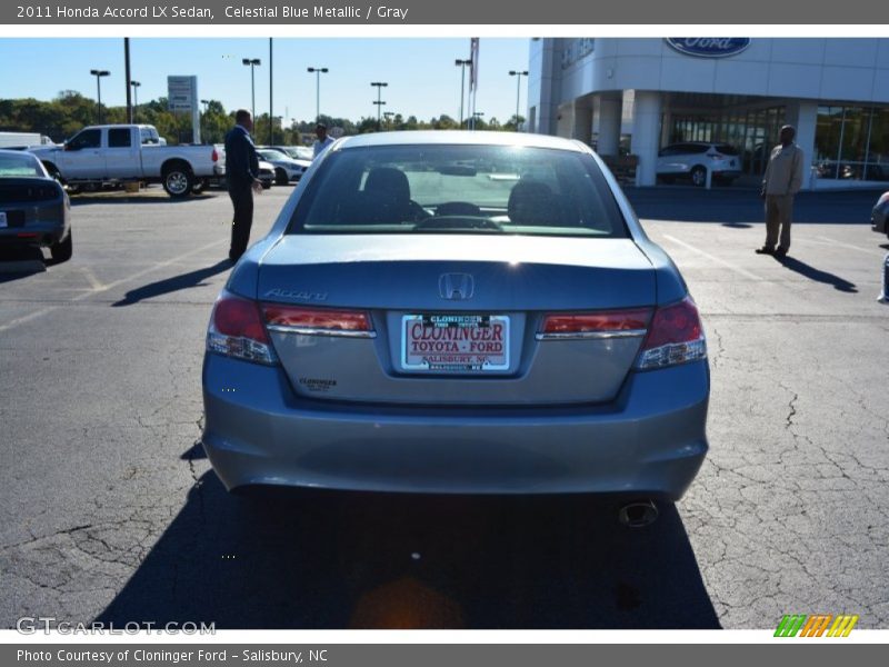 Celestial Blue Metallic / Gray 2011 Honda Accord LX Sedan