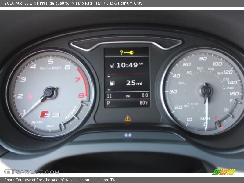  2016 S3 2.0T Prestige quattro 2.0T Prestige quattro Gauges