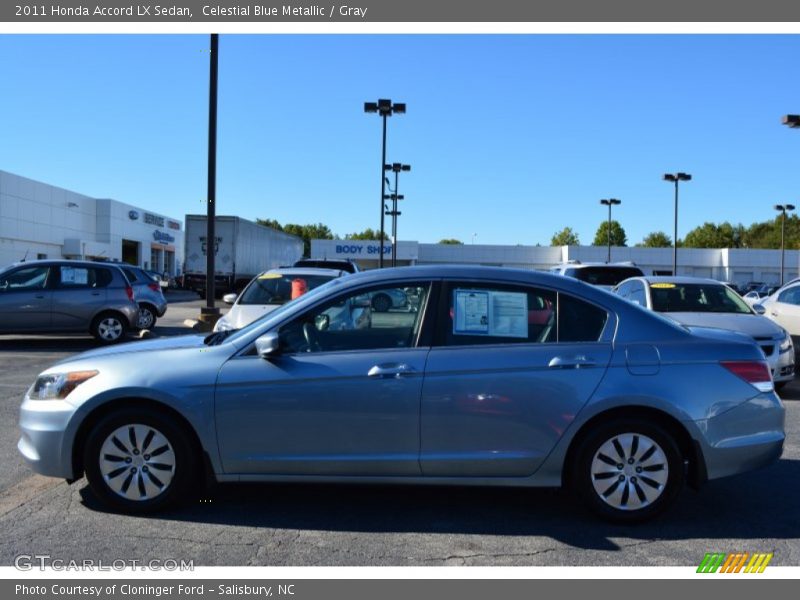 Celestial Blue Metallic / Gray 2011 Honda Accord LX Sedan