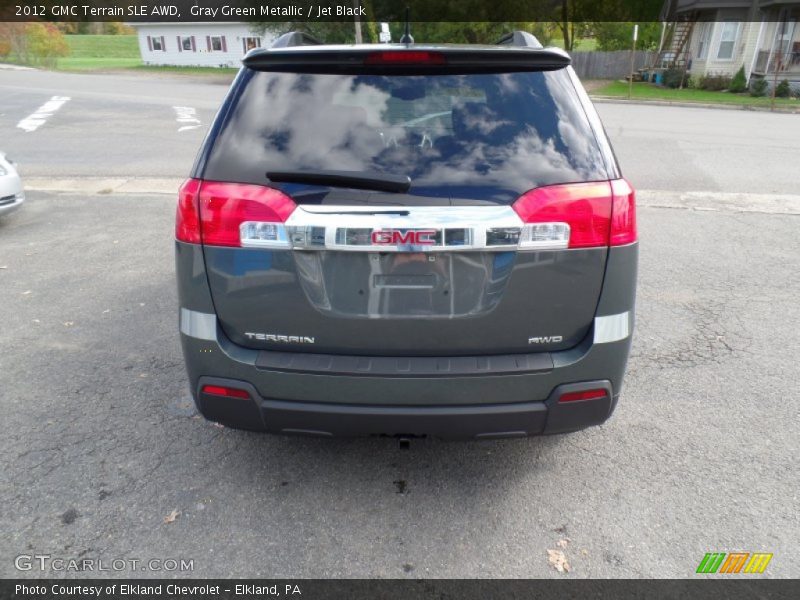 Gray Green Metallic / Jet Black 2012 GMC Terrain SLE AWD