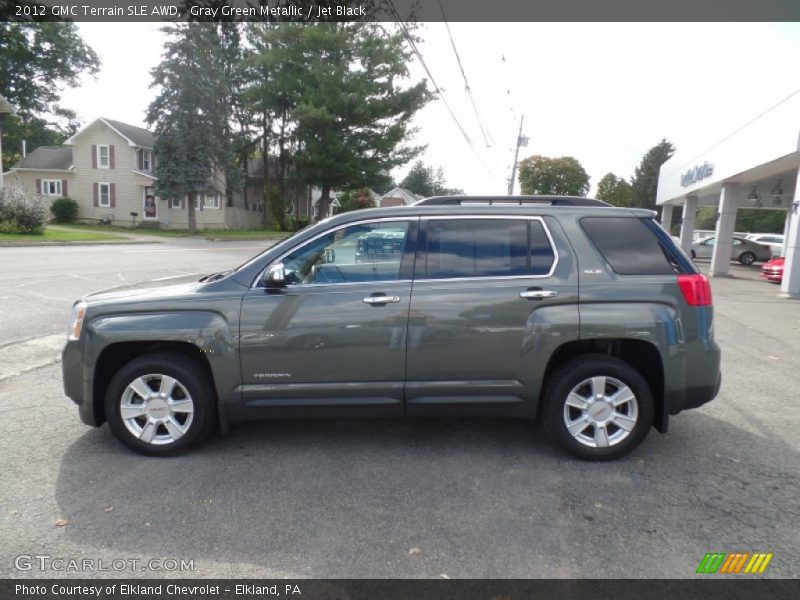 Gray Green Metallic / Jet Black 2012 GMC Terrain SLE AWD