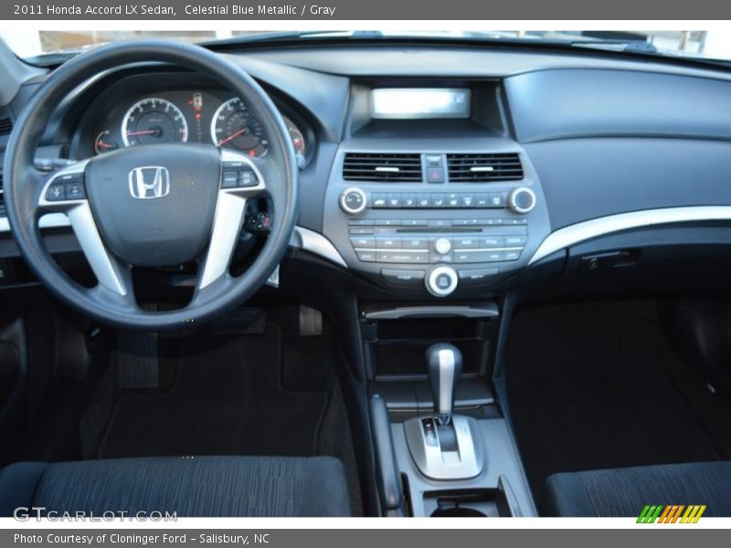 Celestial Blue Metallic / Gray 2011 Honda Accord LX Sedan