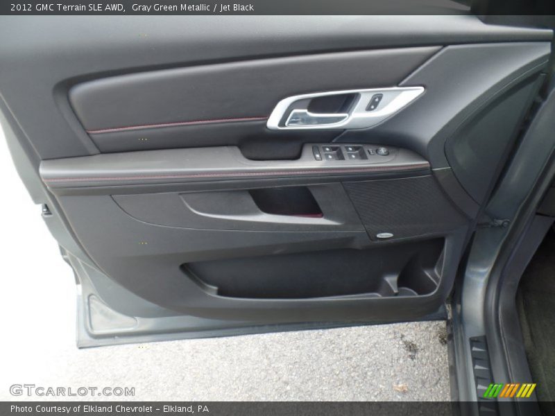 Gray Green Metallic / Jet Black 2012 GMC Terrain SLE AWD