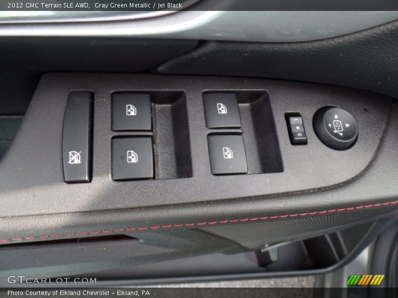 Gray Green Metallic / Jet Black 2012 GMC Terrain SLE AWD