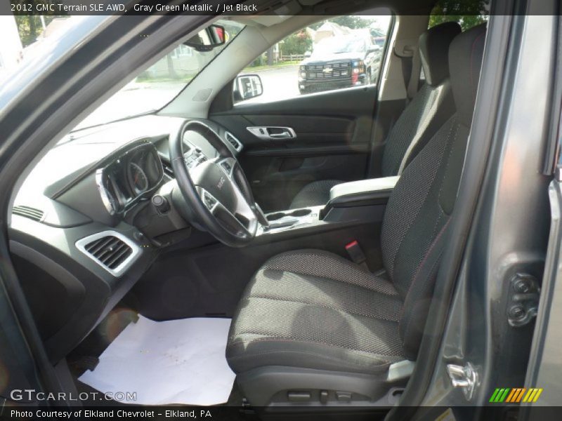 Gray Green Metallic / Jet Black 2012 GMC Terrain SLE AWD