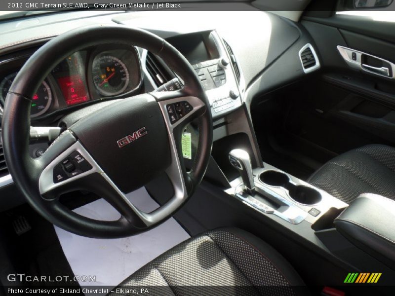 Gray Green Metallic / Jet Black 2012 GMC Terrain SLE AWD