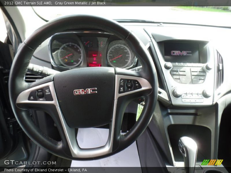 Gray Green Metallic / Jet Black 2012 GMC Terrain SLE AWD