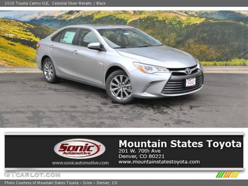 Celestial Silver Metallic / Black 2016 Toyota Camry XLE