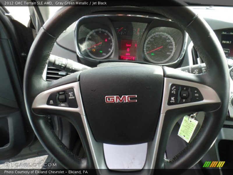 Gray Green Metallic / Jet Black 2012 GMC Terrain SLE AWD