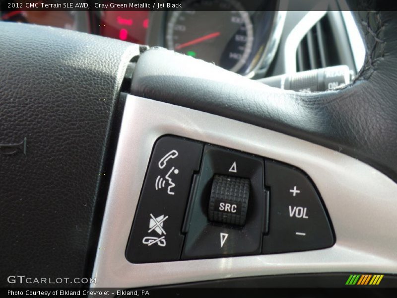 Gray Green Metallic / Jet Black 2012 GMC Terrain SLE AWD
