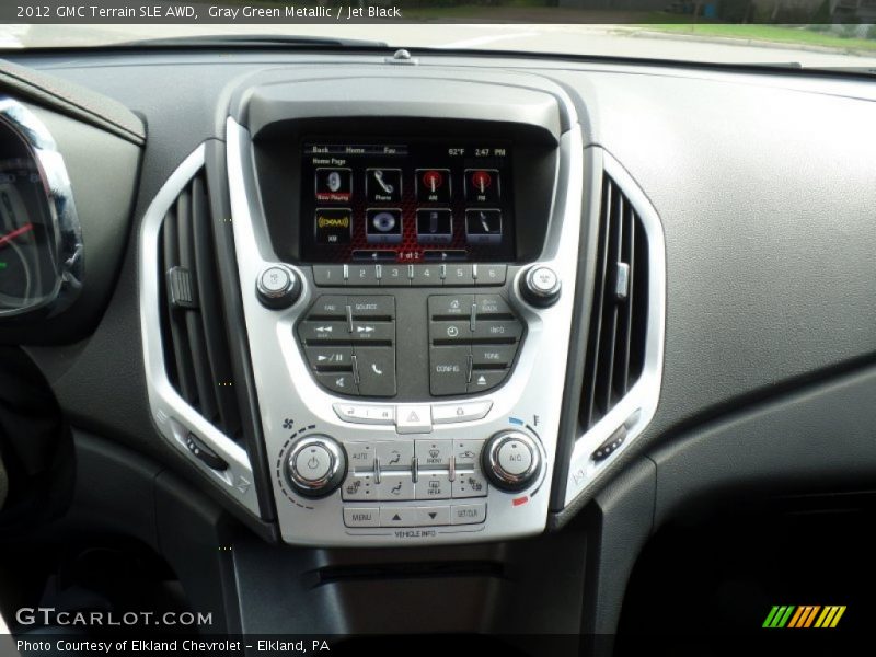 Gray Green Metallic / Jet Black 2012 GMC Terrain SLE AWD
