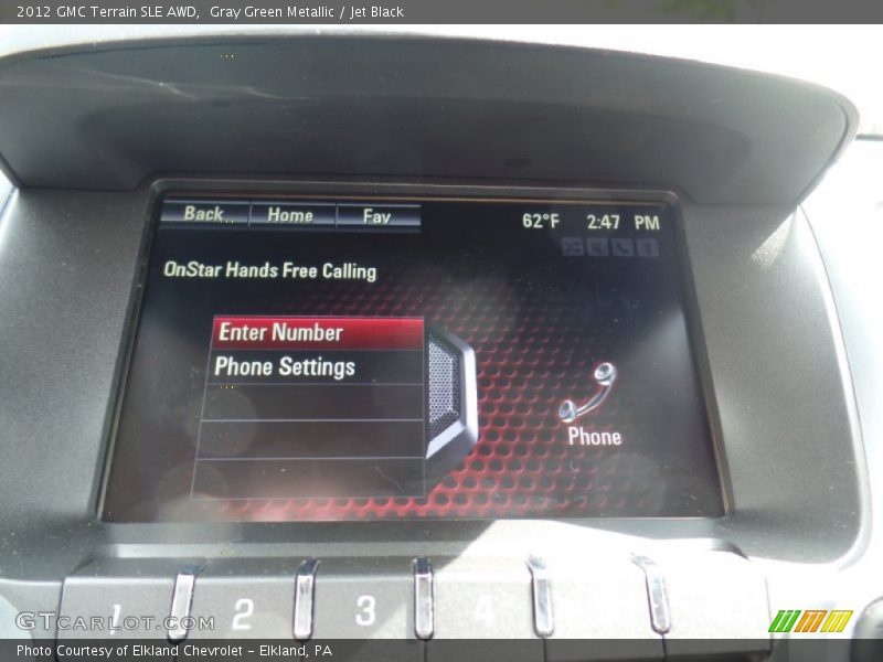 Gray Green Metallic / Jet Black 2012 GMC Terrain SLE AWD