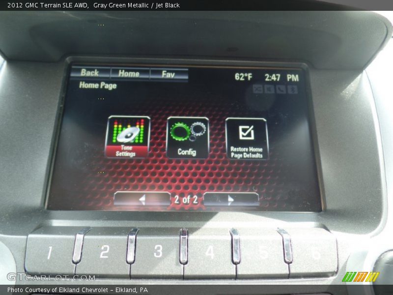 Gray Green Metallic / Jet Black 2012 GMC Terrain SLE AWD