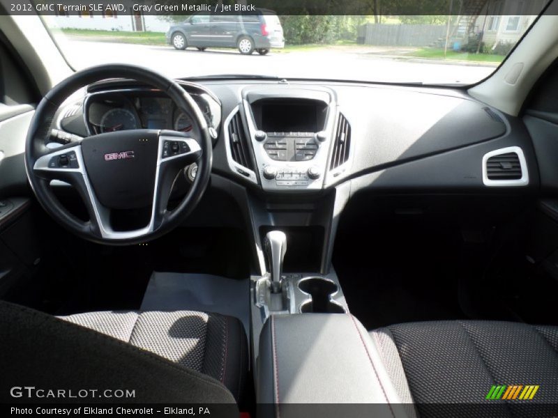 Gray Green Metallic / Jet Black 2012 GMC Terrain SLE AWD