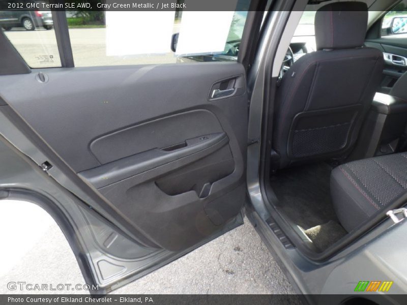 Gray Green Metallic / Jet Black 2012 GMC Terrain SLE AWD