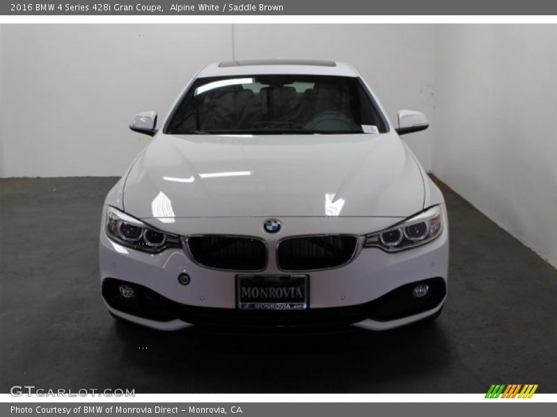 Alpine White / Saddle Brown 2016 BMW 4 Series 428i Gran Coupe