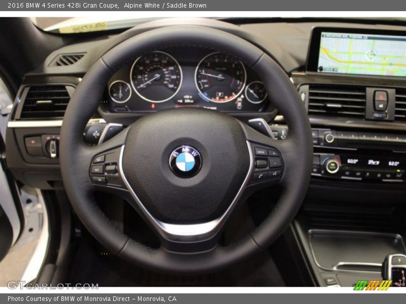 Alpine White / Saddle Brown 2016 BMW 4 Series 428i Gran Coupe