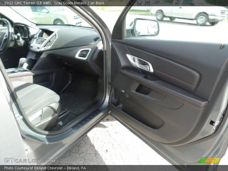 Gray Green Metallic / Jet Black 2012 GMC Terrain SLE AWD