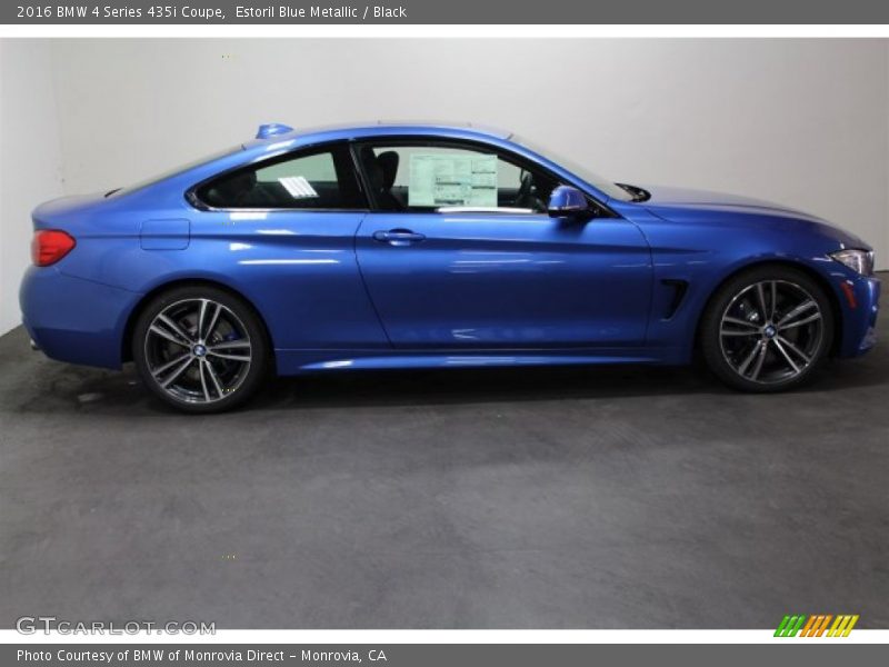 Estoril Blue Metallic / Black 2016 BMW 4 Series 435i Coupe