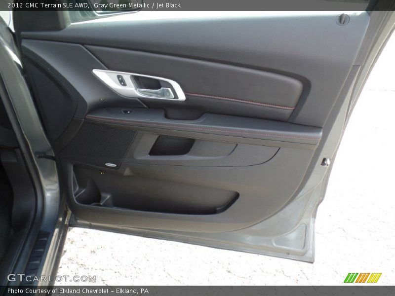 Gray Green Metallic / Jet Black 2012 GMC Terrain SLE AWD