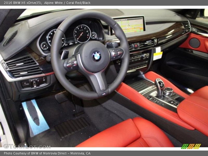 Coral Red/Black Interior - 2016 X6 xDrive35i 