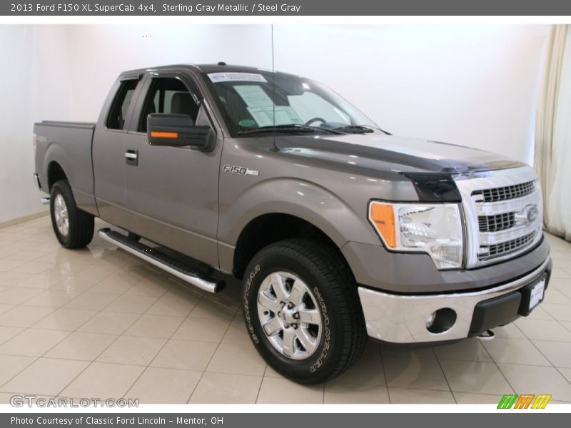 Sterling Gray Metallic / Steel Gray 2013 Ford F150 XL SuperCab 4x4