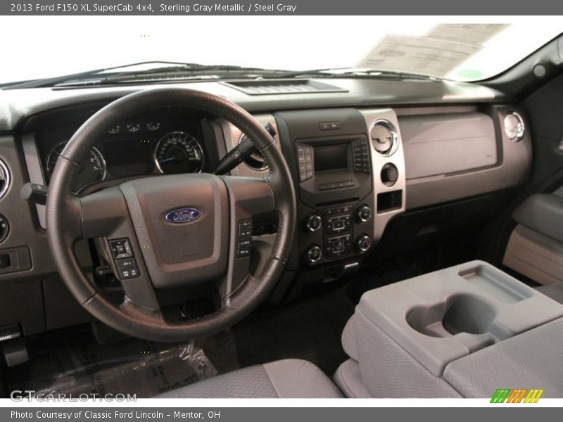 Sterling Gray Metallic / Steel Gray 2013 Ford F150 XL SuperCab 4x4