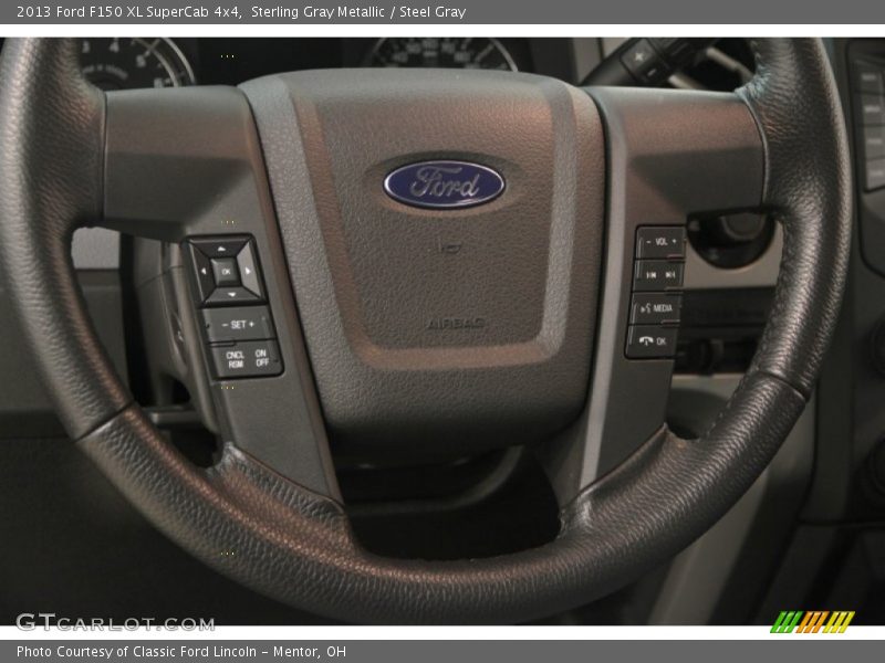 Sterling Gray Metallic / Steel Gray 2013 Ford F150 XL SuperCab 4x4