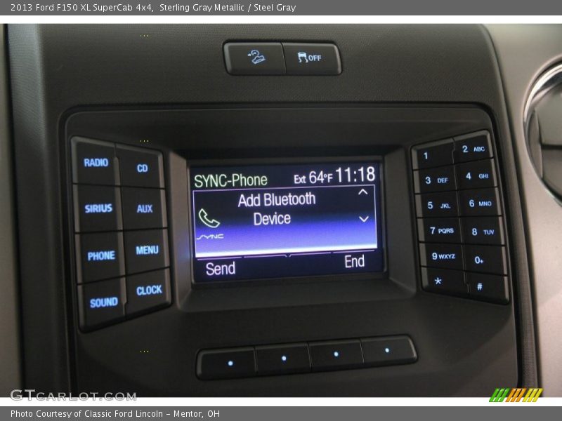Sterling Gray Metallic / Steel Gray 2013 Ford F150 XL SuperCab 4x4
