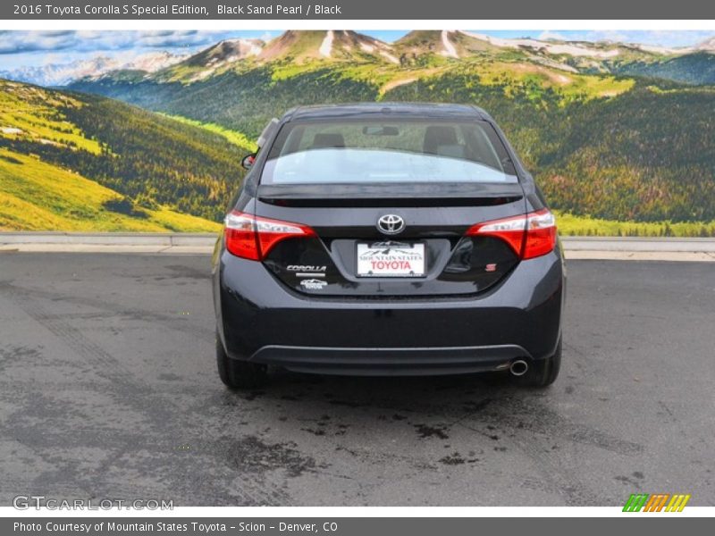 Black Sand Pearl / Black 2016 Toyota Corolla S Special Edition