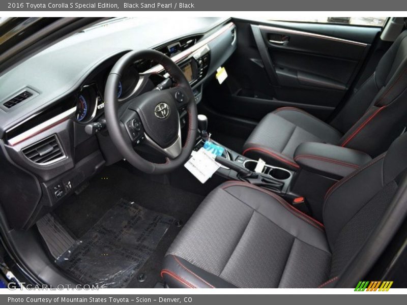  2016 Corolla S Special Edition Black Interior