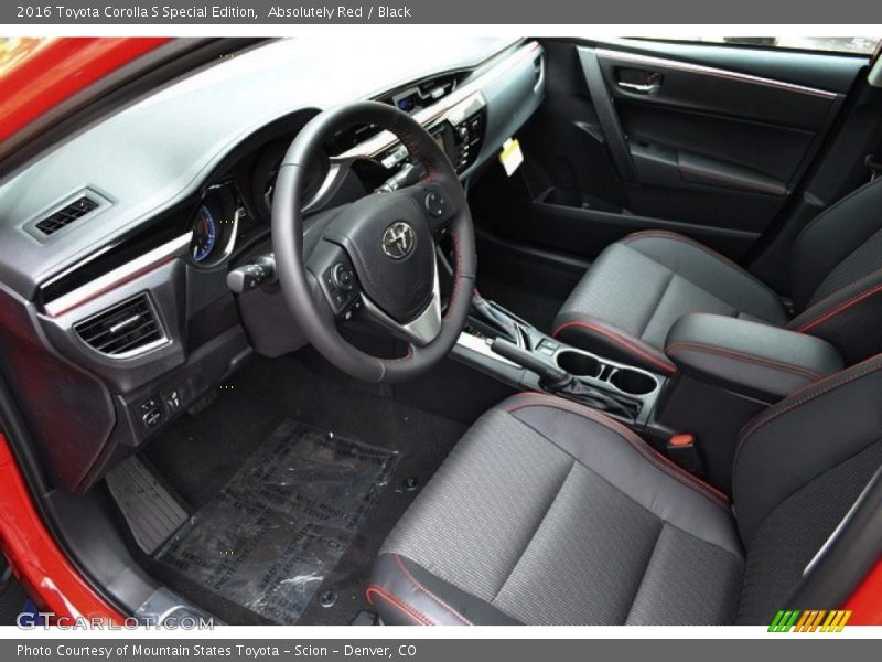 Black Interior - 2016 Corolla S Special Edition 