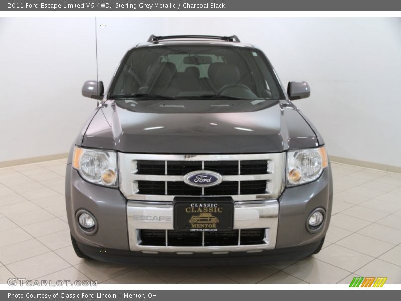 Sterling Grey Metallic / Charcoal Black 2011 Ford Escape Limited V6 4WD