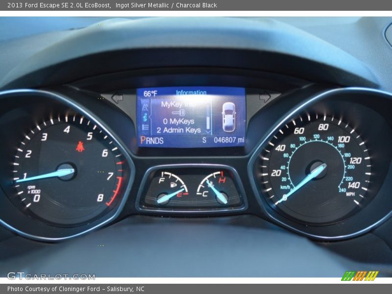 Ingot Silver Metallic / Charcoal Black 2013 Ford Escape SE 2.0L EcoBoost