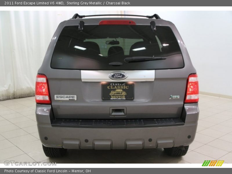 Sterling Grey Metallic / Charcoal Black 2011 Ford Escape Limited V6 4WD