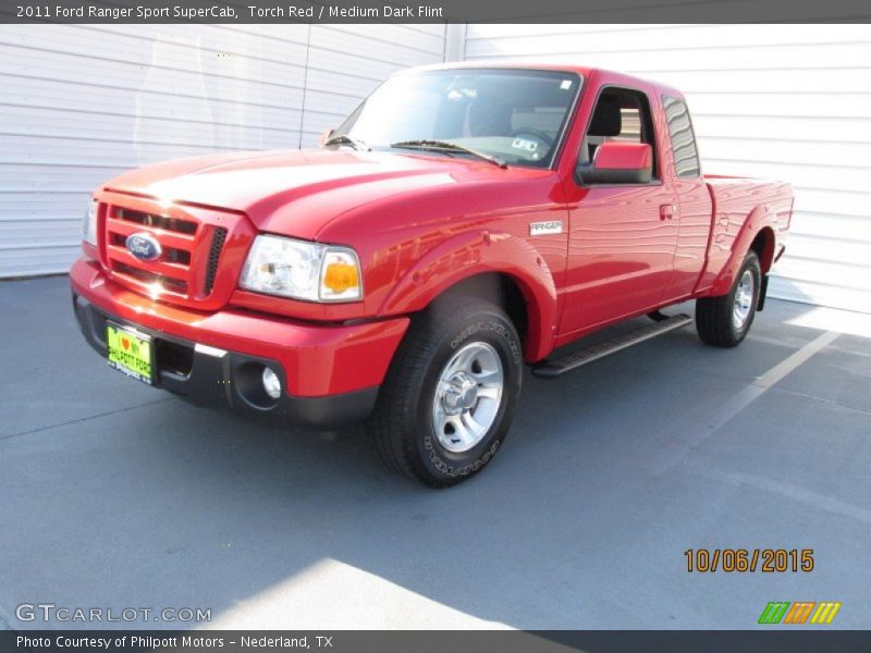 Torch Red / Medium Dark Flint 2011 Ford Ranger Sport SuperCab