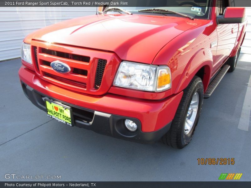 Torch Red / Medium Dark Flint 2011 Ford Ranger Sport SuperCab