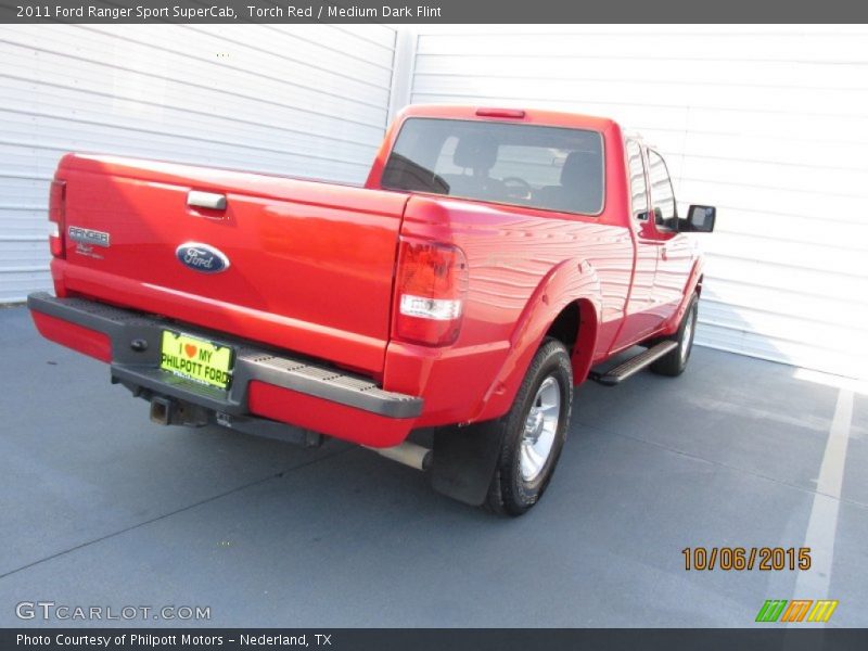 Torch Red / Medium Dark Flint 2011 Ford Ranger Sport SuperCab
