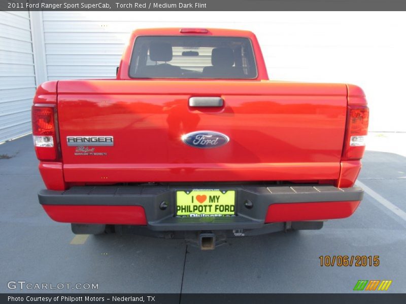 Torch Red / Medium Dark Flint 2011 Ford Ranger Sport SuperCab
